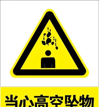 当心高空坠物图片
