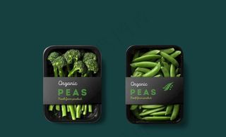 西蓝花豆角蔬菜包装盒样机图片