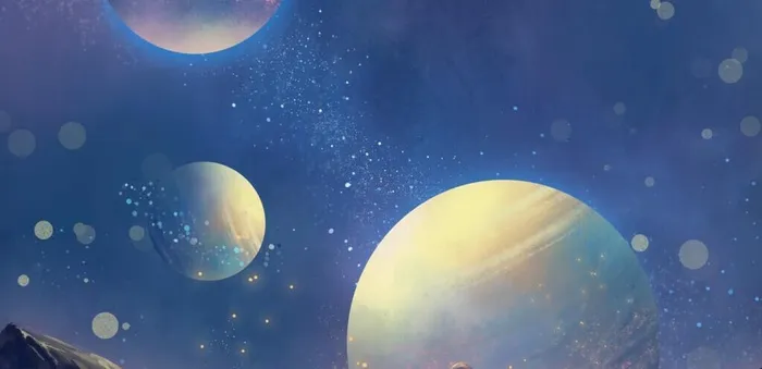星空下的人科技背景图片(3543x2214)psd模版下载