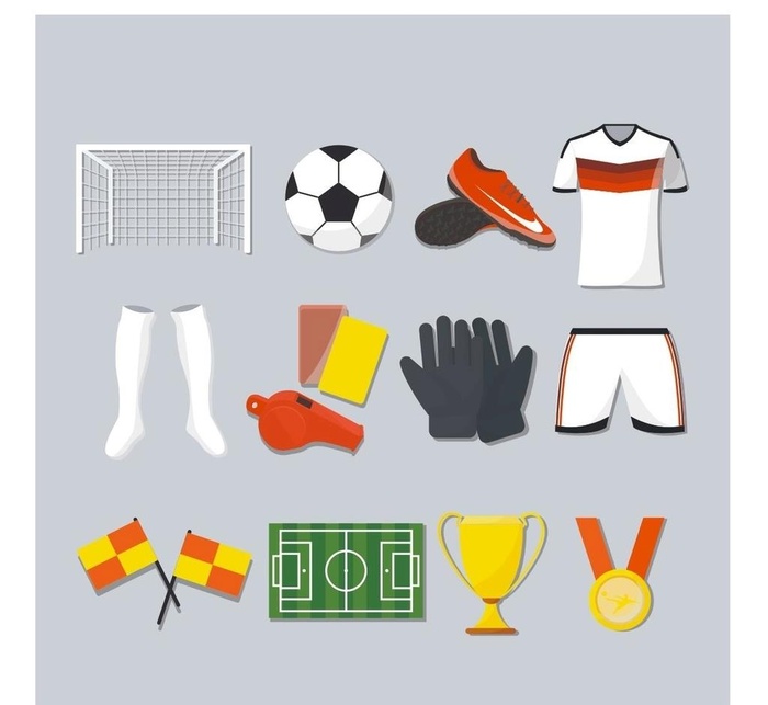 14款精致足球元素设计矢量素材图片