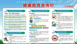 2022年第五期健康教育宣传栏图片