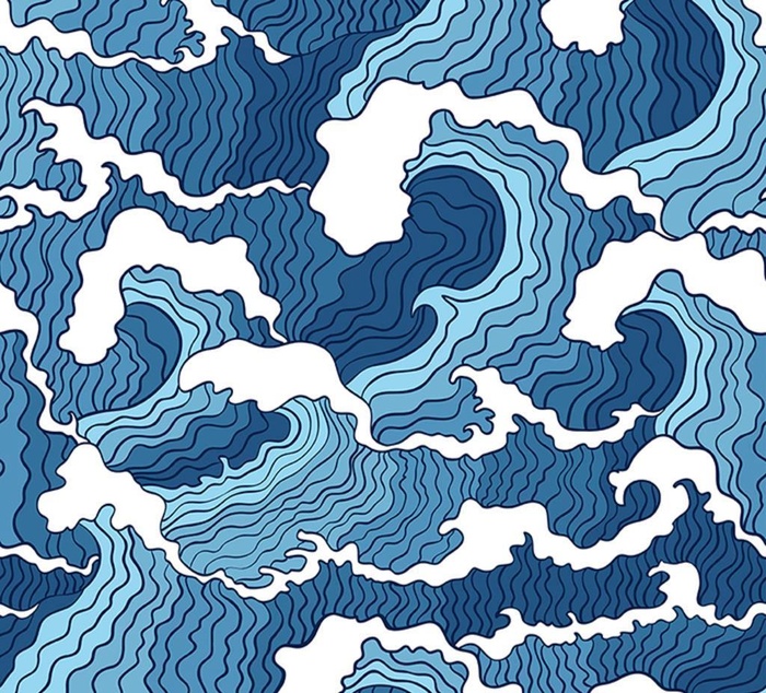波浪底纹图片cdr矢量模版下载