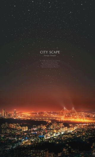 城市夜景海报图片