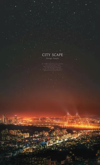 城市夜景海报图片