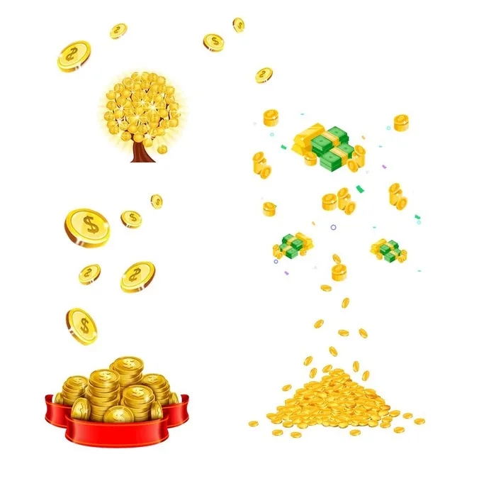 金币图片(2362x2362)psd模版下载