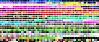 数码印花CMYK色卡图片