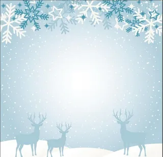 雪花背景展板图片