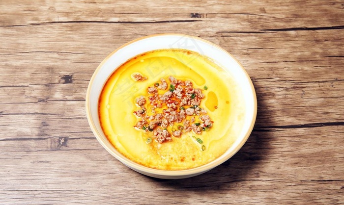 肉沫水蒸蛋图片