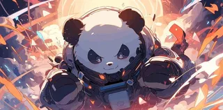 太空大熊猫图片