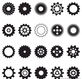 各种齿轮矢量图片