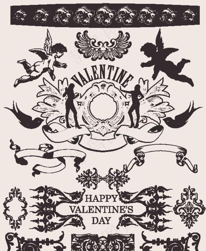 古典花纹花边边框图片