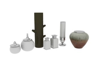 罐子3d模型图片