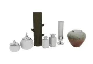 罐子3d模型图片