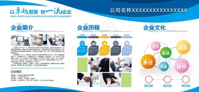 企业展板图片
