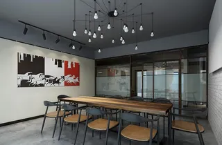 工业风办公室3D模型图片