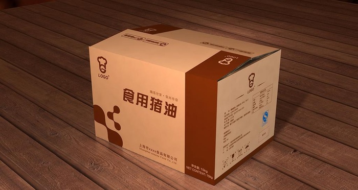 食用猪油周转箱展开图图片ai矢量模版下载