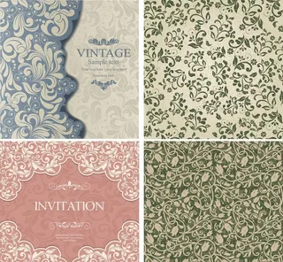 欧式底纹花纹图片