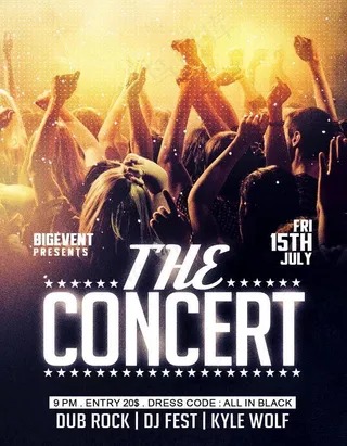 唯美浪漫夜场派对活动海报模板图片