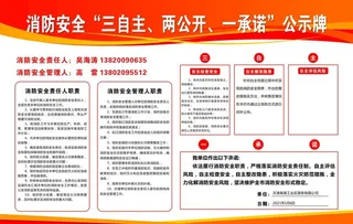 消防安全公示牌 图片