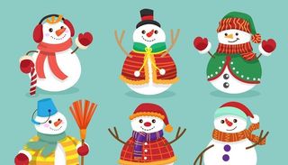 矢量卡通雪人图片