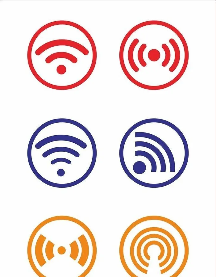 wifi信号icon图标图片cdr矢量模版下载
