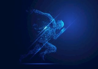 科技 人物 奔跑图片