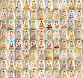 水墨八十八佛	,八十八佛,文化艺术,