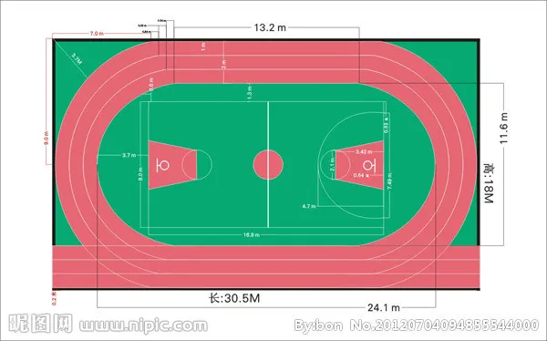 学校跑道图片cdr矢量模版下载