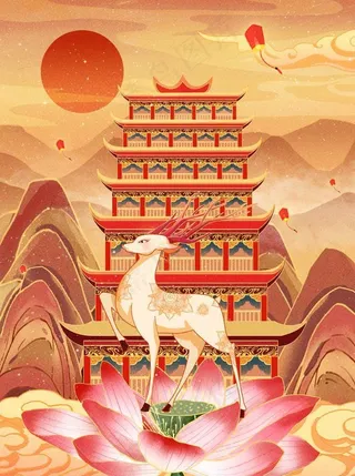 华夏敦煌建筑图片