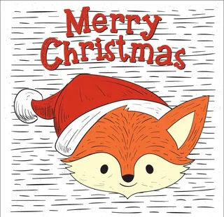 手绘小狐狸图片