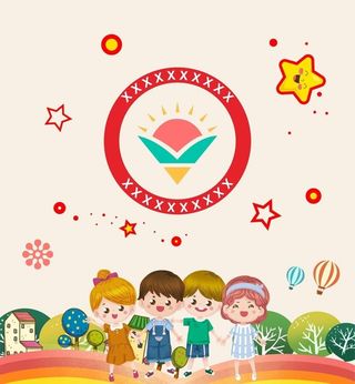 卡通幼儿园素材模版图片