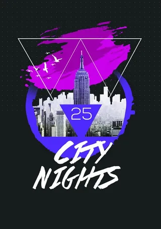 时尚配色潮流海报图片