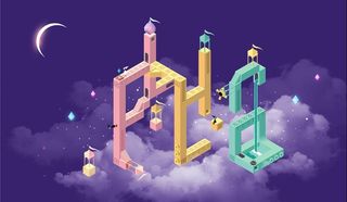 2.5D字母场景插画图片