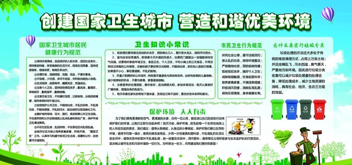 文明卫生城市图片(7087x3543)psd模版下载