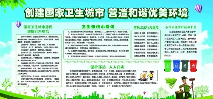 文明卫生城市图片(7087x3543)psd模版下载