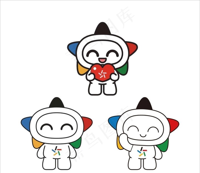 吉祥物   体彩标志物图片cdr矢量模版下载