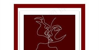 酒红色婚礼背景图片