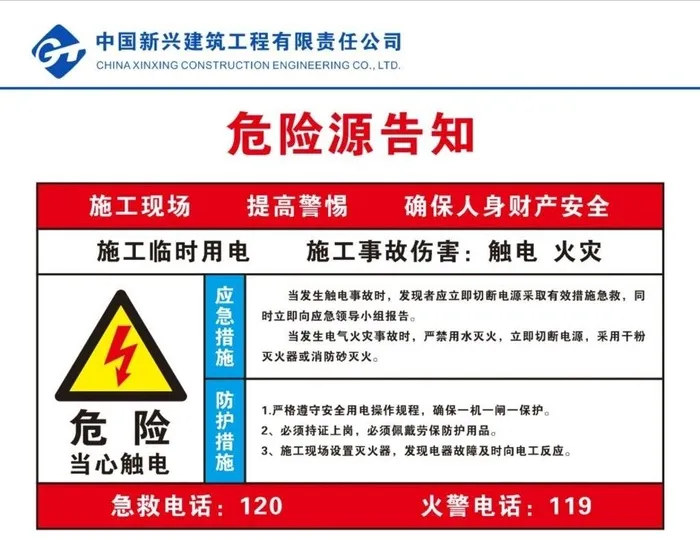危险源告知牌图片cdr矢量模版下载