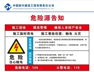 危险源告知牌图片