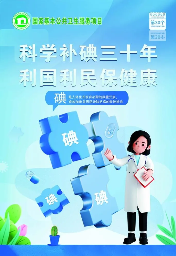 科学补碘三十年 利国利民保健康图片(4724x7087)psd模版下载