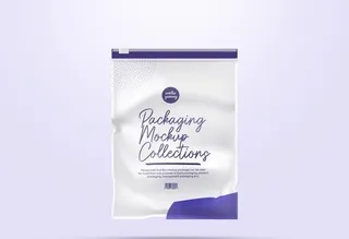 拉链袋文件袋样机图片