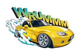 飘移汽车插画图片