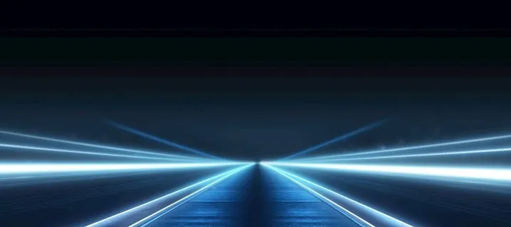 黑背景蓝色光线图片