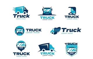 卡通卡车logo图片