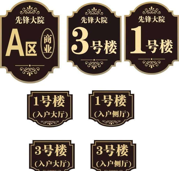 楼层牌图片