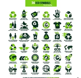 绿色环保图标图片