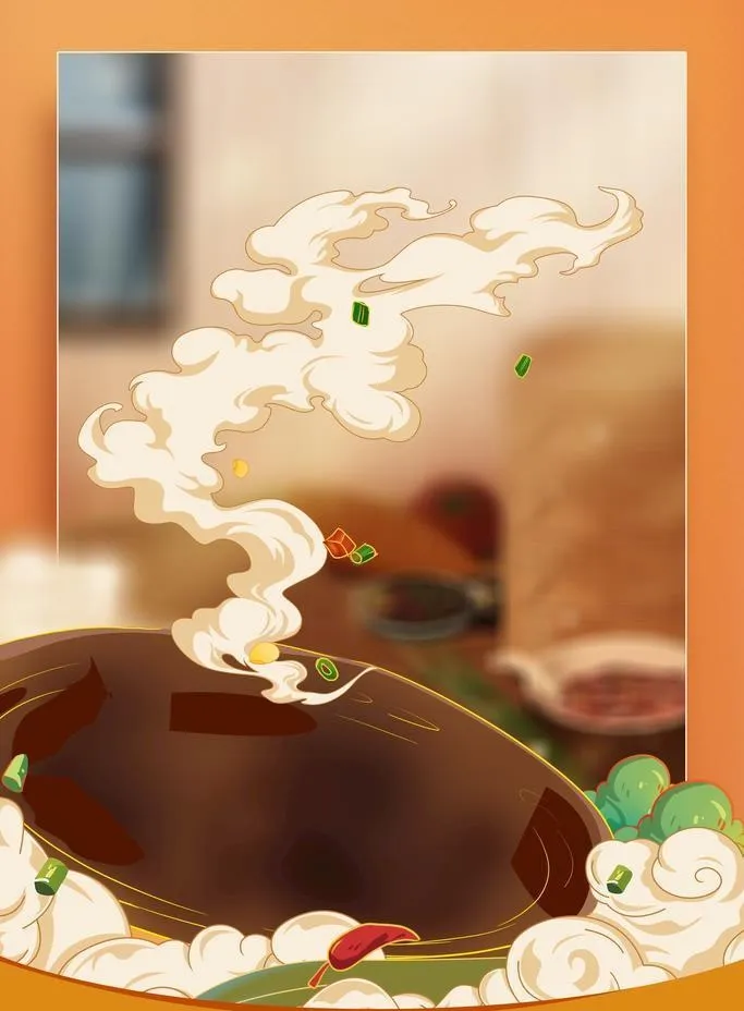 厨房工作区插画海报素材图片(3543x5315)psd模版下载