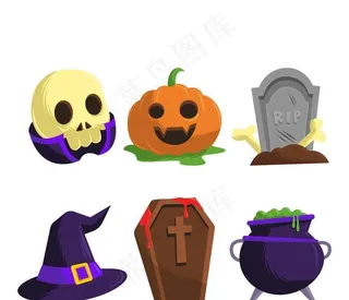 万圣节元素图片