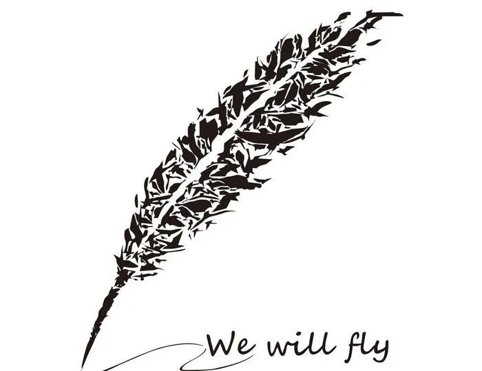 羽毛图片cdr矢量模版下载