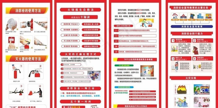 消防安全立屏图片
